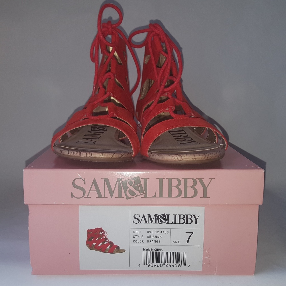 Sam & Libby Women's Arianna Gladiator Sandal Sz 7